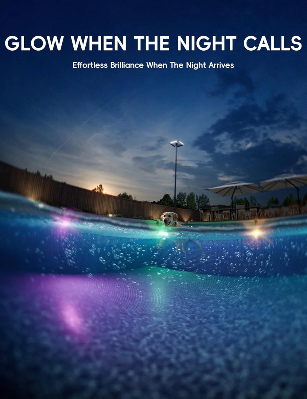 🌟  New Series — Poolside Solar Light for Swimming Pool ✨