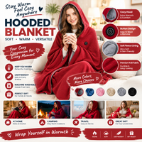 ❤️Red (Hooded)|Just blanket