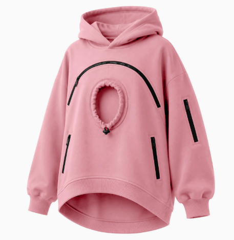 🐾 Cozy Pet Carrier Hoodie – Soft Fleece Cuddle Pouch Sweatshirt for Cats & Small Dogs