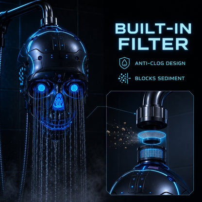 😩 BORING SHOWER? YOUR BATHROOM DESERVES MORE! 🚿👾 ⚡ Add CYBERPUNK STYLE, COLOR-CHANGING LED LIGHTS & A BOLD SKULL DESIGN TO EVERY SHOWER! 🔥💀