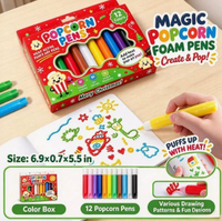 Popcorn pens 12-pack (Christmas packaging)