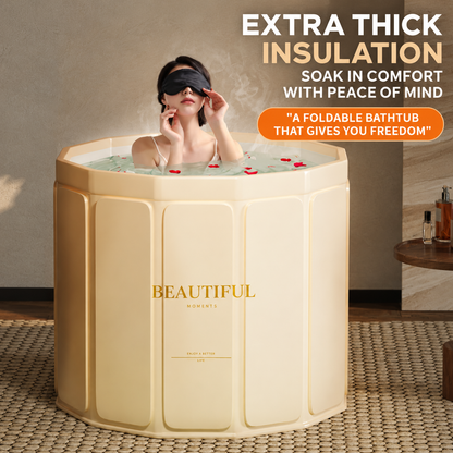 Foldable Portable Soaking Tub – Full-Body Bath for Small Spaces