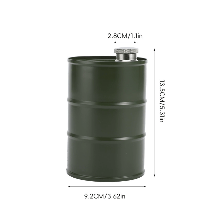 Oil Drum Anti-rust Leak-proof No Odor Portable Wine Storage🛢Food Grade Camping Whisky Flagon Wine Jug Camping Supplies