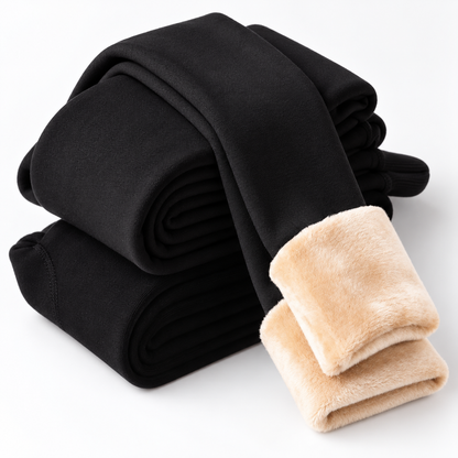 ❄️ Fleece-Lined Winter Tights – Sheer Look, Cozy Feel