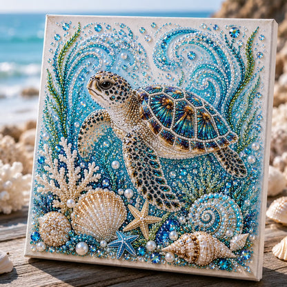 🌊✨ Ocean Theme Pearl Art DIY Kit – Relaxing DIY Craft to Create Stunning Coastal Artwork