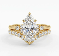 Gold-V Ring Set