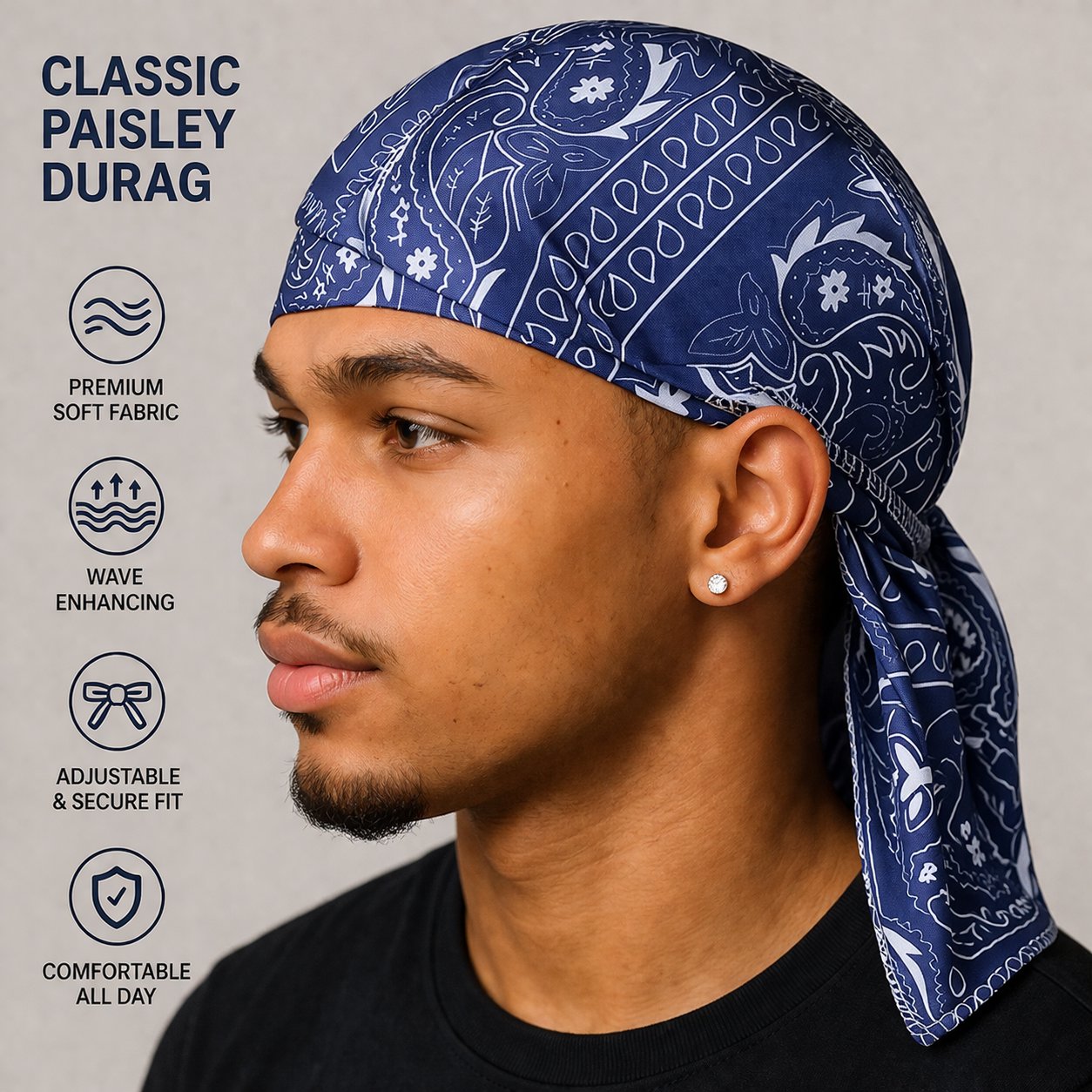💥New Arrival💥Paisley Cooling Headscarf Cap