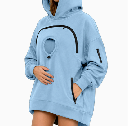 🐾 Cozy Pet Carrier Hoodie – Soft Fleece Cuddle Pouch Sweatshirt for Cats & Small Dogs