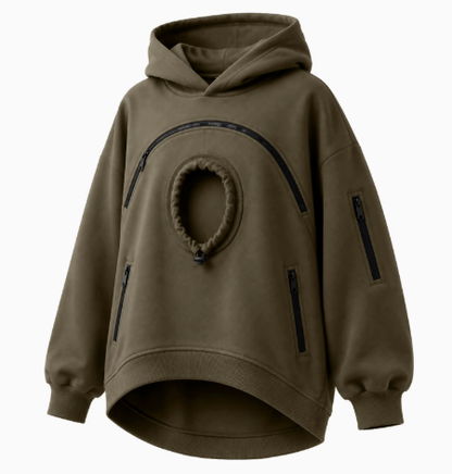 🐾 Cozy Pet Carrier Hoodie – Soft Fleece Cuddle Pouch Sweatshirt for Cats & Small Dogs