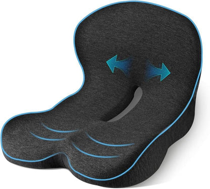 🪑 LIMITED-TIME 50% 🛡️ Non-Slip Memory Foam Seat Cushion for Car & Office – Ergonomic pain relief & breathable mesh – Universal fit, relieves back & tailbone pressure – perfect for long drives or desk work ✨
