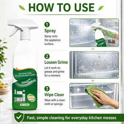Multifunctional Kitchen Appliance Cleaner 🌿✨