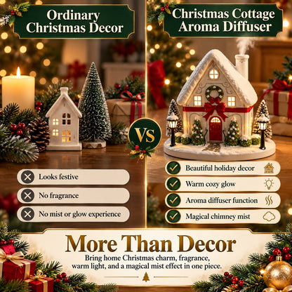 🎄 Your Home Doesn't Feel Festive Yet? ✨ Add Christmas Magic & a Cozy Aroma with This Adorable House Aroma Diffuser! 🏠❤️