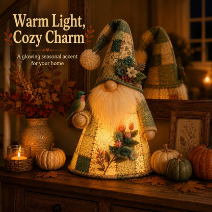 😩 FEELING LIKE YOUR HOME IS MISSING THAT COZY HOLIDAY MAGIC? 🐦✨ Add a Warm Glow & Charming Bird Gnome Touch to Any Shelf, Mantel or Table! 🏡💡