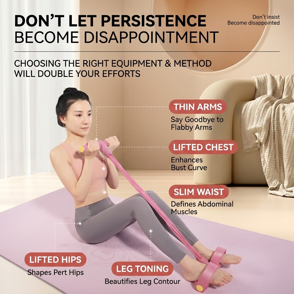 😩 Struggling to Stay Consistent with Ab Workouts? 💪 Train Your Core at Home with This Foot Pedal Resistance Band & Sit-Up Assist Trainer! 🔥🏠