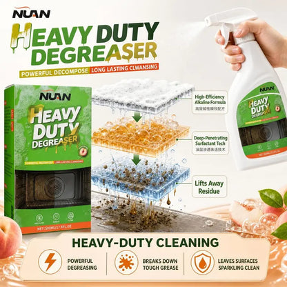 🚨Peach-Scented Powerful Active Foam Kitchen Cleaner (120ml/bottle, includes free towel) — powerfully removes grease and stubborn stains; ready to use—just spray and clean.💖