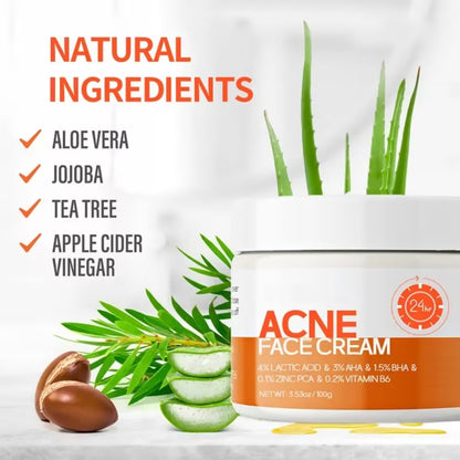 🔥Acne Mark Repair Cream — Specially formulated for teenagers and adults with sensitive skin; effectively fades acne marks and clears blemishes. Fragrance-free and paraben-free.😮