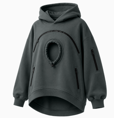 🐾 Cozy Pet Carrier Hoodie – Soft Fleece Cuddle Pouch Sweatshirt for Cats & Small Dogs