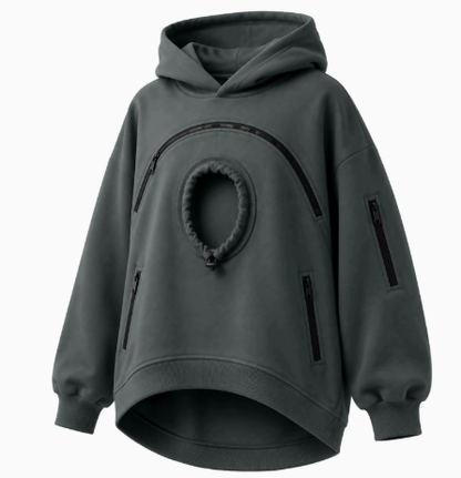 🐾 Cozy Pet Carrier Hoodie – Soft Fleece Cuddle Pouch Sweatshirt for Cats & Small Dogs