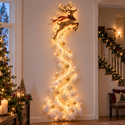 ✨ Turn Any Wall Into Christmas Magic — Create a Warm, Cozy Holiday Glow in Seconds! 🎄
