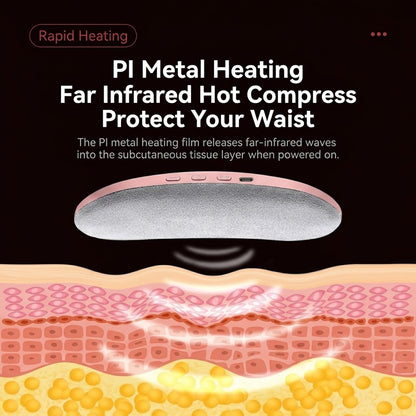 😩 Period Cramps Making Your Day Miserable? 🌸 Soothe Your Belly with Soothing Heat & Gentle Massage in One Convenient Heating Belt! 💗✨