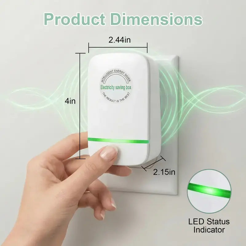 💎2026 Upgraded Smart Energy-Saving Plug—featuring power factor optimization, voltage stabilization, and surge protection; suitable for a wide range of electrical appliances.🍀