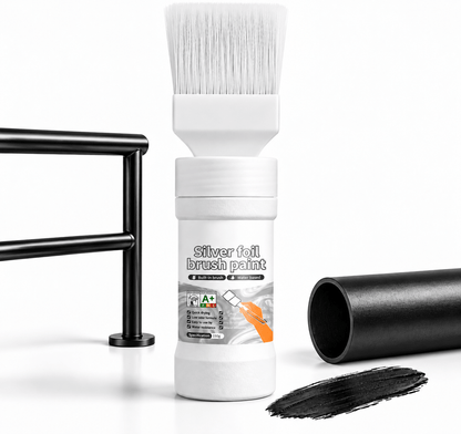 ✨New Arrival✨🖌️🏠Water-Based Metallic Silver Paint with Built-in Brush💥👍