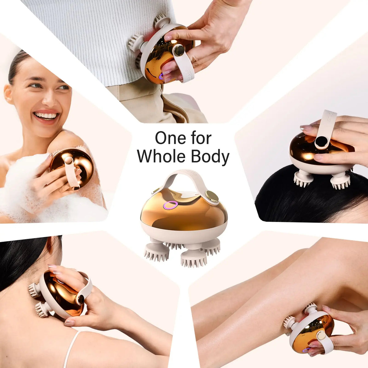 🎁Electric Head Massager—a portable care device featuring a rechargeable, waterproof design and eight detachable massage prongs to help you relax your scalp and relieve stress.🔥