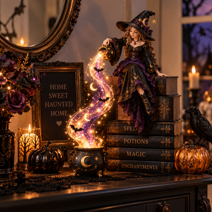 ✨Last Day 50% OFF✨ Halloween Magic Cascade Shelf Light Collection™ – Enchanted Bookcase Decor