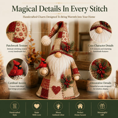 😩 FEELING LIKE YOUR HOME IS MISSING THAT COZY HOLIDAY MAGIC? 🐦✨ Add a Warm Glow & Charming Bird Gnome Touch to Any Shelf, Mantel or Table! 🏡💡