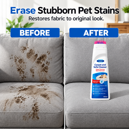 No-Wash Carpet & Sofa Cleaner with Brush
