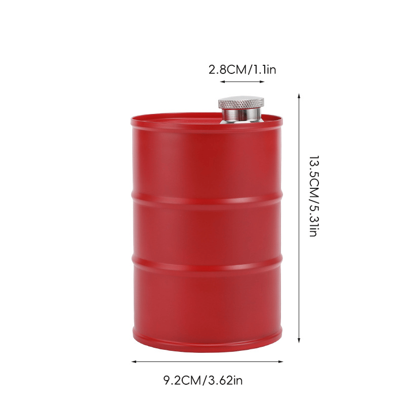 Oil Drum Anti-rust Leak-proof No Odor Portable Wine Storage🛢Food Grade Camping Whisky Flagon Wine Jug Camping Supplies