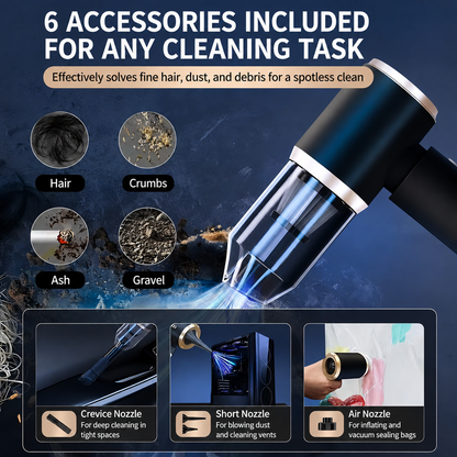 🔥 4-in-1 Cordless Vacuum – Small Size, Serious Suction