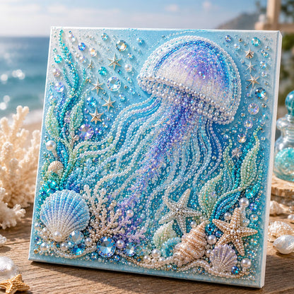 🌊✨ Ocean Theme Pearl Art DIY Kit – Relaxing DIY Craft to Create Stunning Coastal Artwork