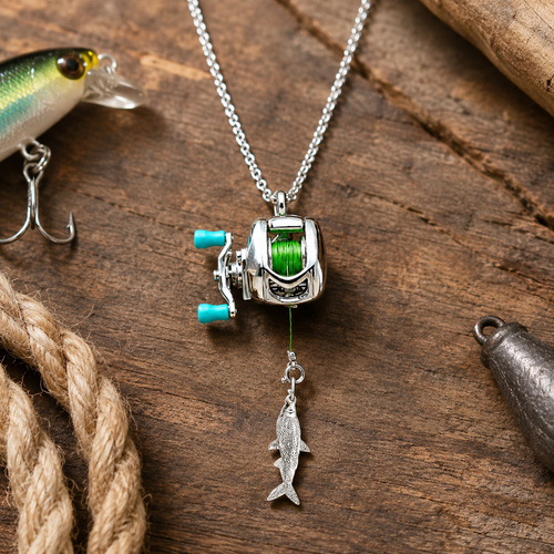 🎣💔 CAN’T FIND A UNIQUE GIFT FOR A FISHING LOVER? 🎁 This Mini Spinning Reel Necklace & Ring Is MORE THAN JEWELRY—IT’S A FUN, WEARABLE TRIBUTE TO THEIR PASSION! ✨