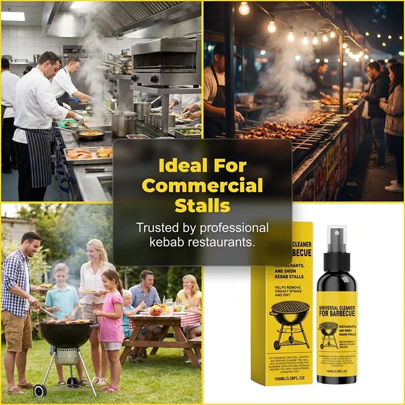 🔥 BUY 1 GET 1 FREE 🧽 Heavy-Duty BBQ Cleaner – Dissolves Grease, Carbon Buildup & Baked-On Grime!