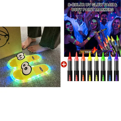 👀LED Cartoon Slippers – Vibrant Light-Up Sole & Cute Penguin Design – Flexible PVC & Easy Slip-On 🏠