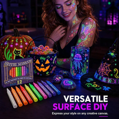 ✨ Glow Party Tattoo Pens – Neon Temporary Tattoo Markers