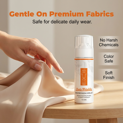 🏆 Last Day Special Price BUY 2 FREE 1!!🔥Instant Anti-Wrinkle Fabric Spray