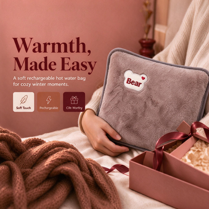 ❄️ 50% OFF - Winter Essentials ♨️ Rechargeable Hot Water Bottle – Portable Electric Heat Pack for Cosy Winter Warmth