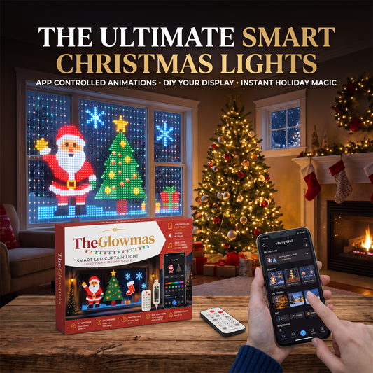 🎄✨ Tired of Boring Christmas Decorations? Turn Any Space Into a Stunning Animated Light Show With Your Phone! 📱💡