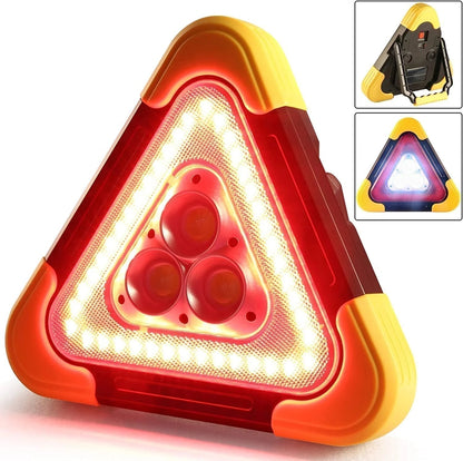 🔥2026 New Arrival🔥 3-IN-1 Solar Emergency Triangle Warning Light