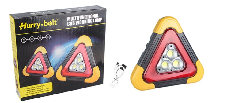 🔥2026 New Arrival🔥 3-IN-1 Solar Emergency Triangle Warning Light
