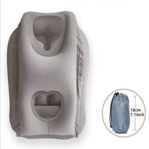 ✈️😴 Struggling to Sleep on Long Flights or Road Trips? Save 50% on This Inflatable Ergonomic Travel Pillow for Better Neck Support & Comfortable Rest Anywhere! 🧳💤