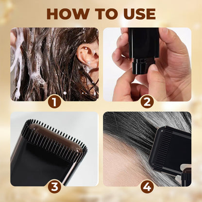 🔥 LIMITED-TIME SALE🔥2-In-1 Natural Instant Safe Hair Color Stick ＆ Comb