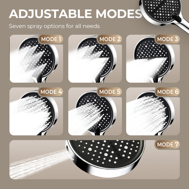 ✅ 30-Day Satisfaction Guarantee🚿High-Pressure Adjustable Rainfall Shower Head