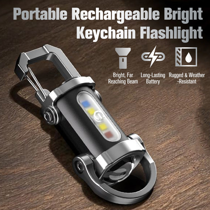 🔥 BUY 1 GET 1 FREE 🔦 Rechargeable Keychain Flashlight – 300 Lumens, USB-C Charging & Compact