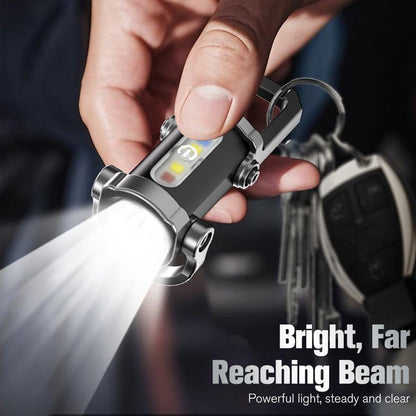 🔥 BUY 1 GET 1 FREE 🔦 Rechargeable Keychain Flashlight – 300 Lumens, USB-C Charging & Compact