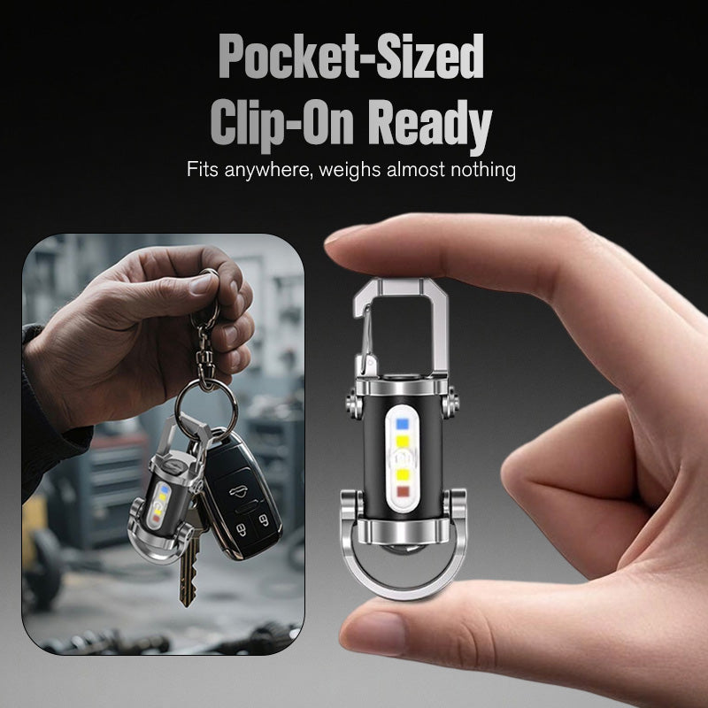🔥 BUY 1 GET 1 FREE 🔦 Rechargeable Keychain Flashlight – 300 Lumens, USB-C Charging & Compact
