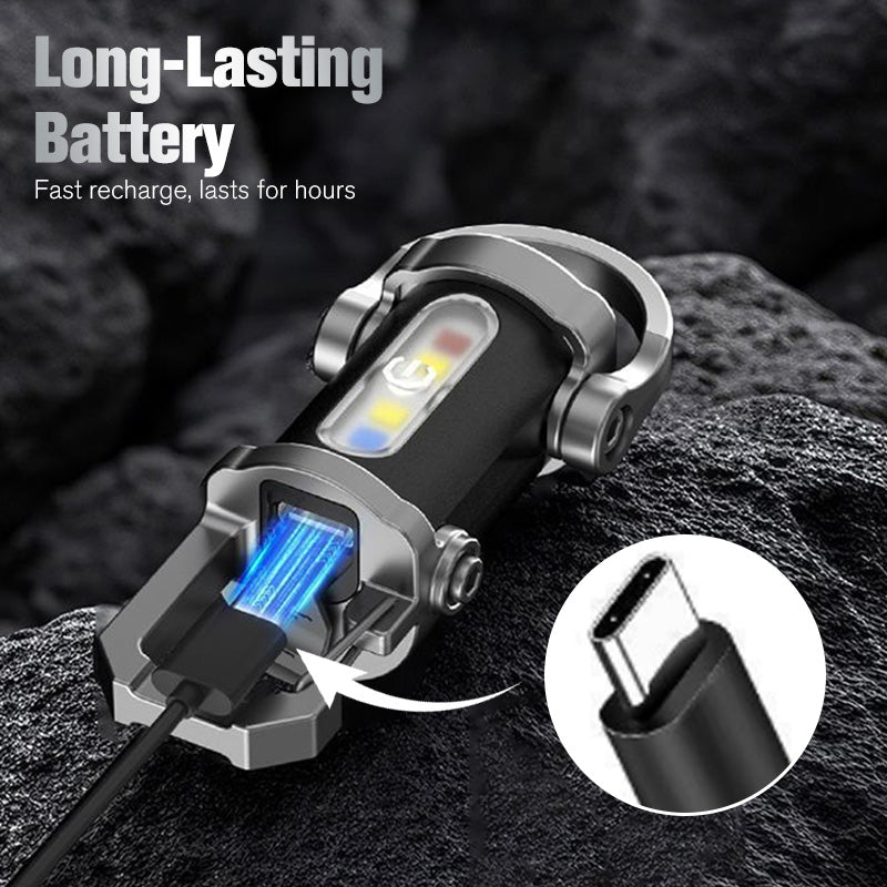 🔥 BUY 1 GET 1 FREE 🔦 Rechargeable Keychain Flashlight – 300 Lumens, USB-C Charging & Compact