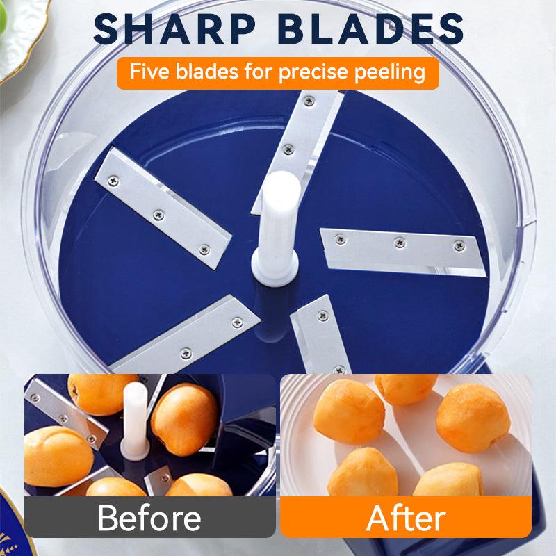 🔈Foodie Recommendation🔥Transparent Electric Fruit and Vegetable Peeler🍇🧄